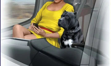 Master Box Ltd 1/24 Truckers series Kit#5 Joni (Lookout) Johnson & her dog Maxx (MB24045)