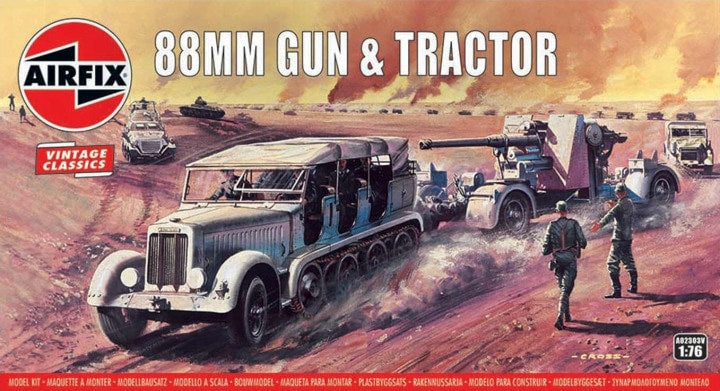Airfix 1/76 88mm Gun & Tractor (A02303V)
