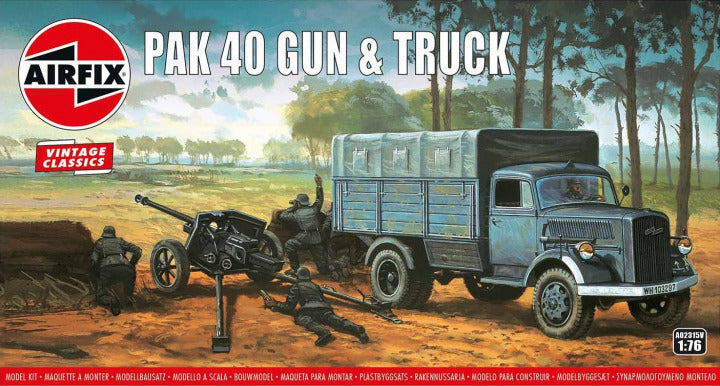 Airfix 1/76 PaK 40 Gun & Truck (A02315V)