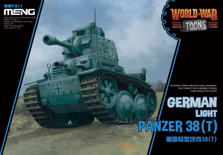 Meng World War Toons Panzer 38(t) German Light Tank (WWT-011)
