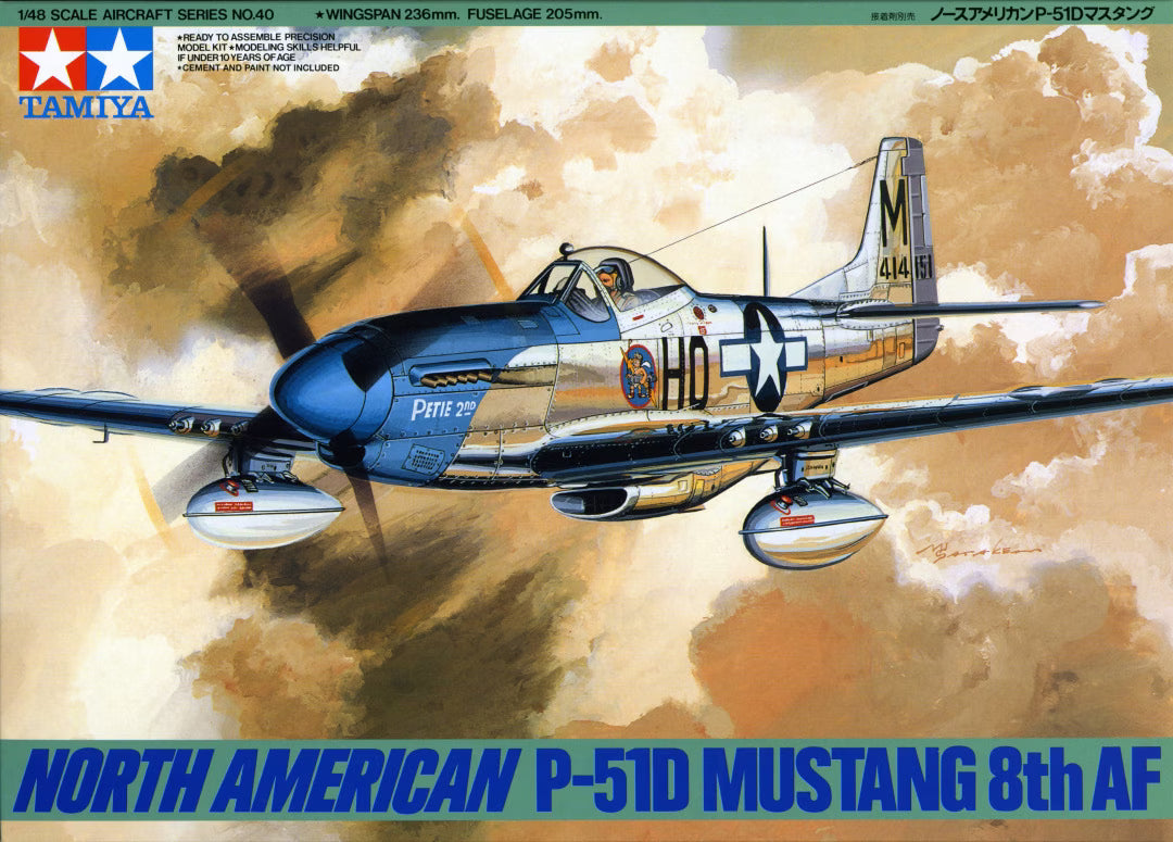 Tamiya 1/48  North American P-51D Mustang 8th AF (61040)