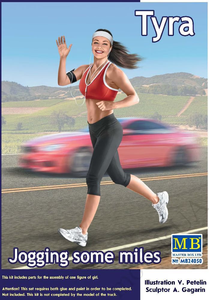 Master Box Ltd 1/24 Dangerous Curves Series. Jogging some miles. Tyra (MB24050)
