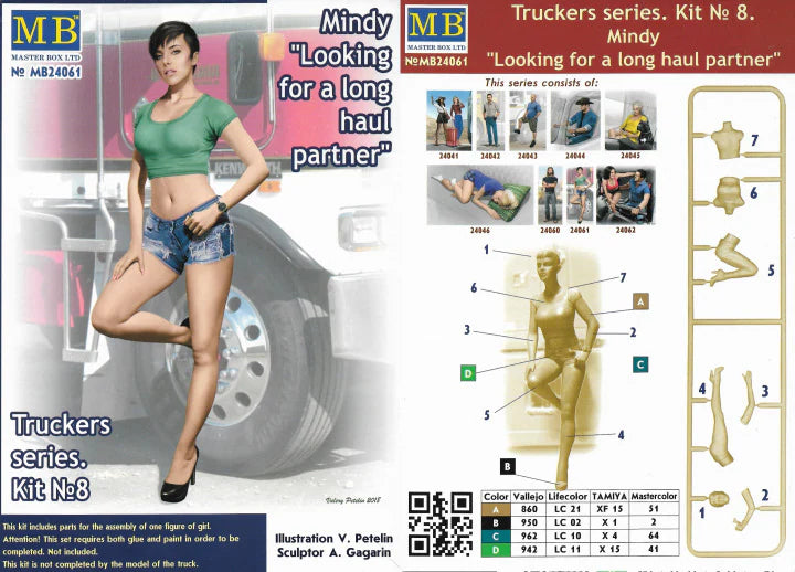 Master Box Ltd 1/24 Truckers Series Mindy "Looking for a long haul partner" (MB24061)