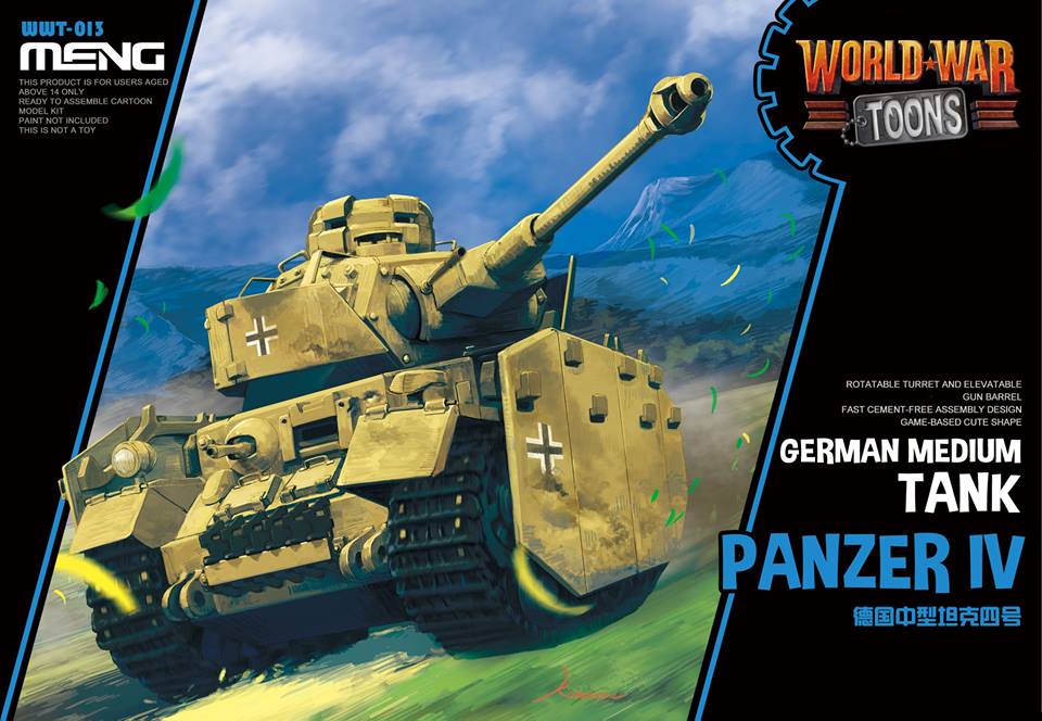 Meng World War Toons Panzer IV German Medium Tank (WWT-013)