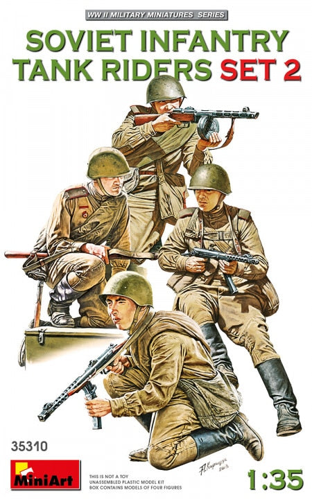 MiniArt 1/35 Soviet Infantry Tank Riders Set 2 (35310)