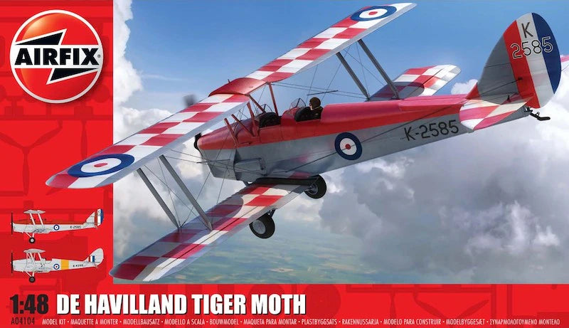 Airfix 1/48 De Havilland Tiger Moth (A04104)