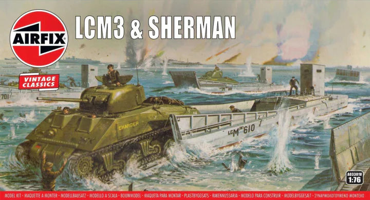 Airfix 1/76 LCM3 & Sherman (A03301V)