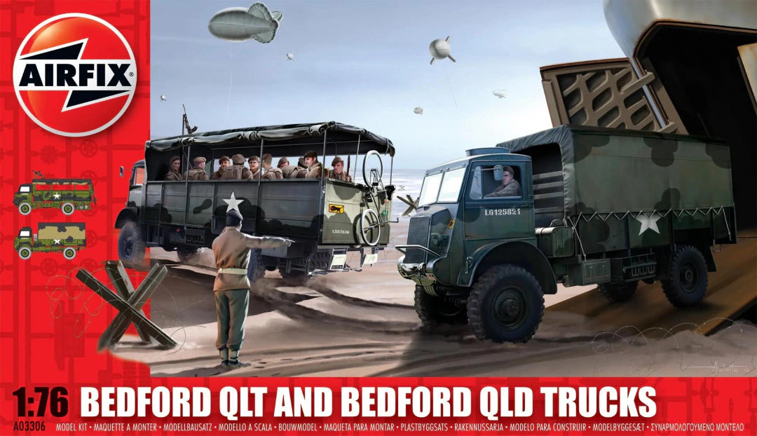 Airfix 1/76  Bedford QLT and Bedford QLD Trucks (A03306)