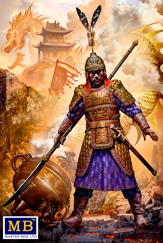 Master Box Ltd 1/24 The founding emperor of China's Ming dynasty.  Battle of Nanjing, 1356. Zhu Yuanzhang (MB24059)