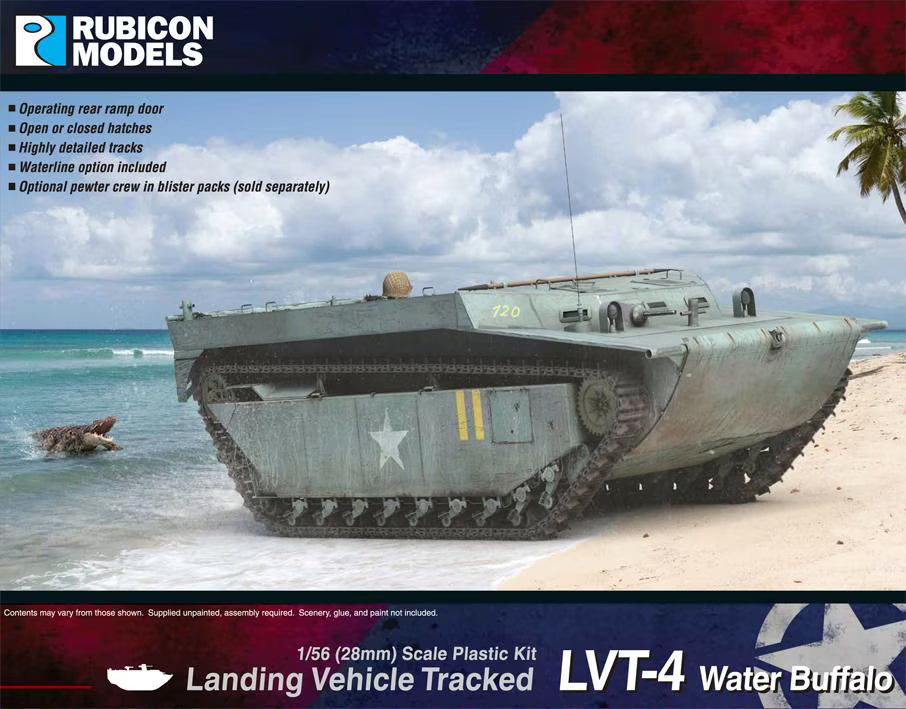 Rubicon Models 1/56 Landing Vehicle Tracked LVT-4 Water Buffalo (280068)