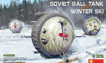 MiniArt 1/35 Soviet Ball Tank with Winter Ski Interior Kit (40008)