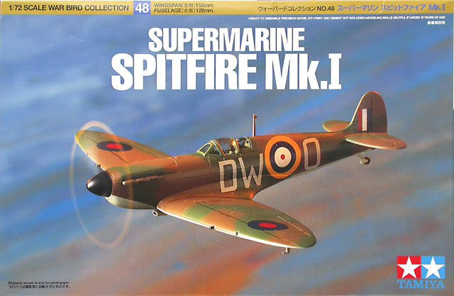 Tamiya 1/72  Supermarine Spitfire Mk.I (60748)