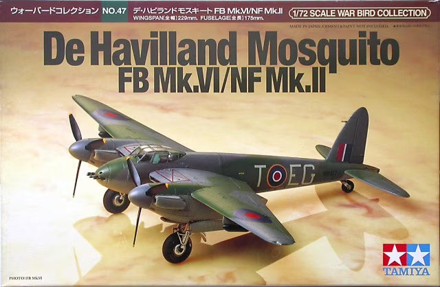 Tamiya 1/72  De Havilland Mosquito FB Mk.VI/NF Mk.II (60747)