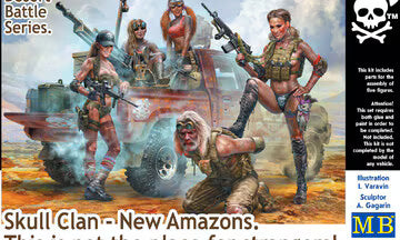 Master Box Ltd 1/35 Desert Battle Series Skull Clan - New Amazons This is not the place for strangers! (MB35199)