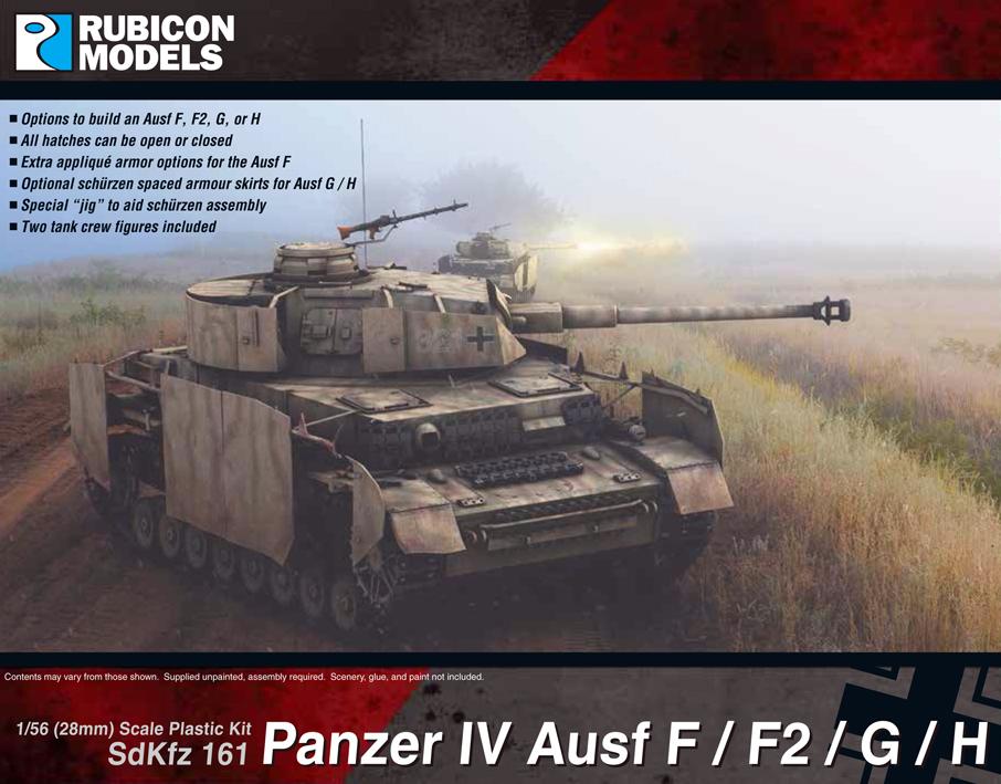 Rubicon Models 1/56 SdKfz 161 Panzer IV Ausf F / F2 / G / H (280077)