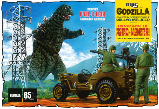 MPC 1/25 Godzilla Planetary Defense Vehicle Willys MB Jeep Invasion of Astro-Monster! (882)