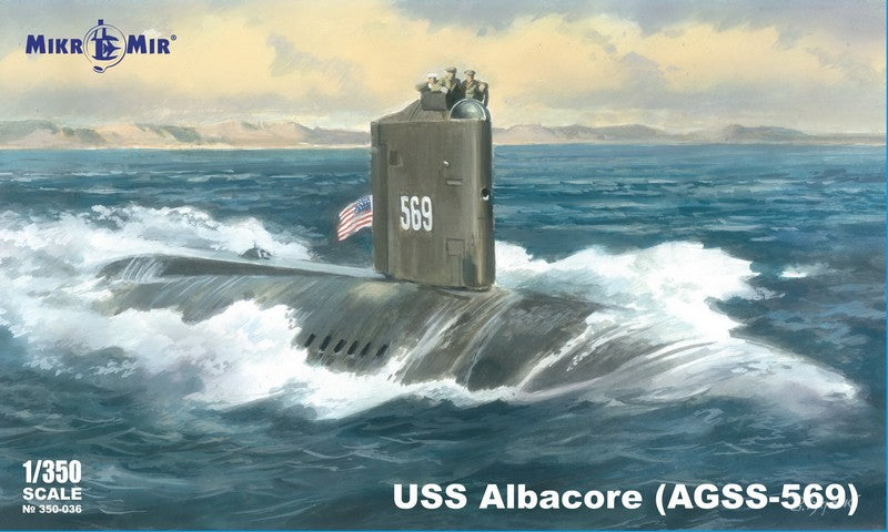 MikroMir 1/350 USS Albacore AGSS-569 (350-036)
