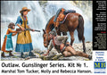 Master Box Ltd 1/35 Outlaw. Gunslinger series. Kit No. 1. Marshal Tom Tucker, Molly and Rebecca Hanson (MB35203)