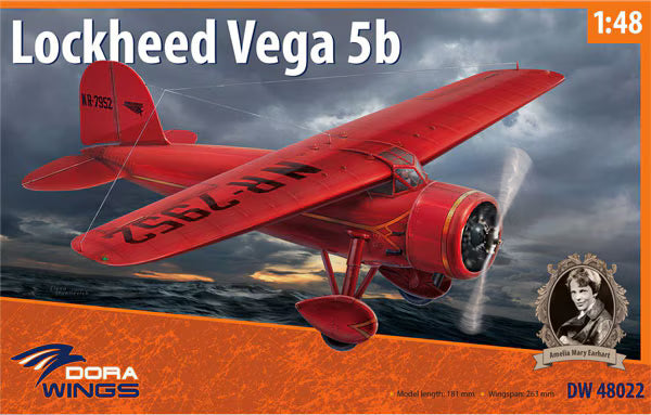 Dora Wings 1/48 Lockheed Vega 5b Record Flights Amelia Mary Earhart (DW48022)