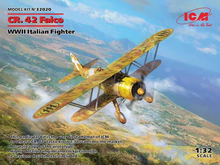 ICM 1/32 CR. 42 Falco WWII Italian Fighter (32020)