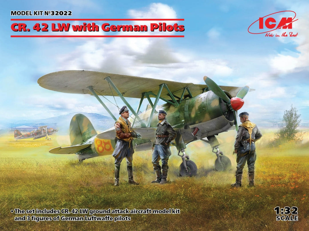 ICM 1/32 Fiat CR.42 LW with German Pilots (32022)