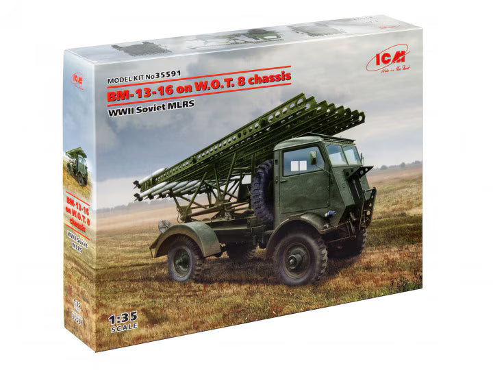 ICM 1/35 BM-13-16 on W.O.T. 8 chassis WWII Soviet MLRS (35591)