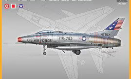 PM Model 1/72 F-100 C North American Super Sabre (PM-402)