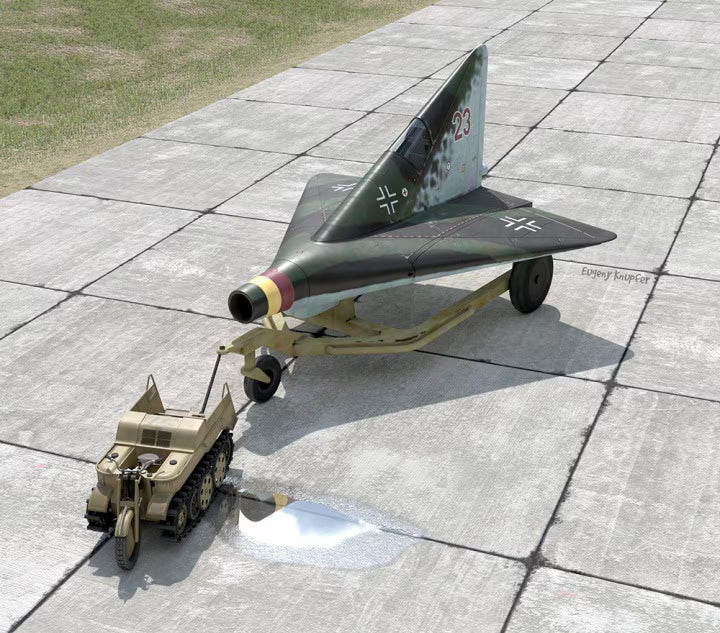 Armory Models Group 1/144 Lippisch P.13a with Kettenkrad (AR14507)