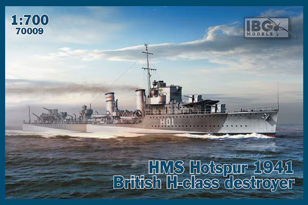 IBG 1/700 HMS Hotspur 1941 British H-class destroyer (70009)