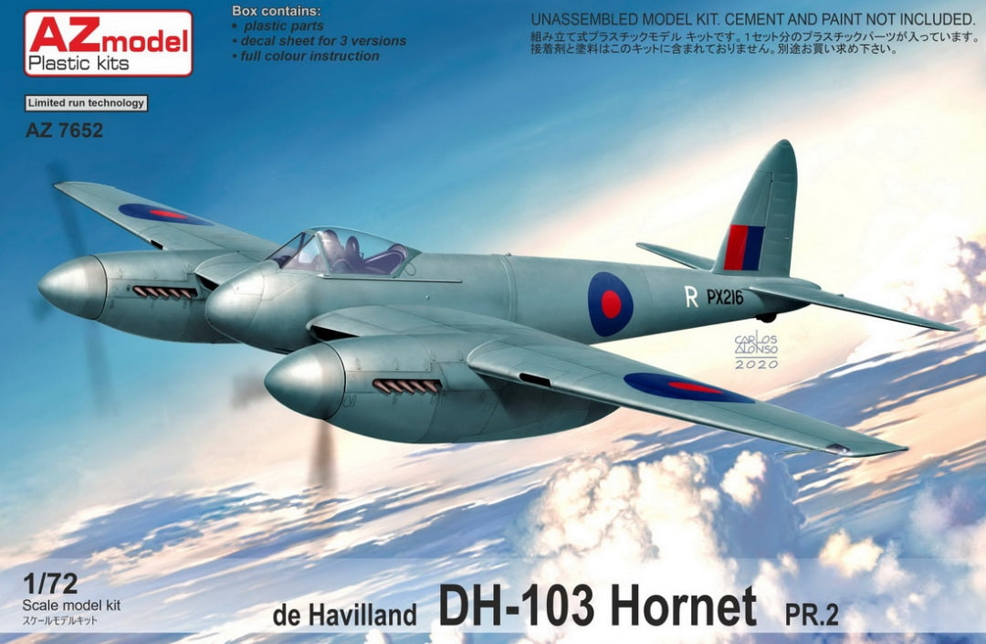 AZmodel 1/72 de Havilland DH-103 Hornet PR.2 (AZ7652)