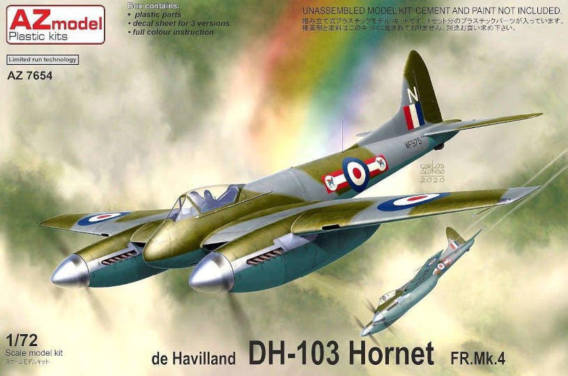 AZmodel 1/72  de Havilland DH-103 Hornet FR.Mk.4 (AZ7654)