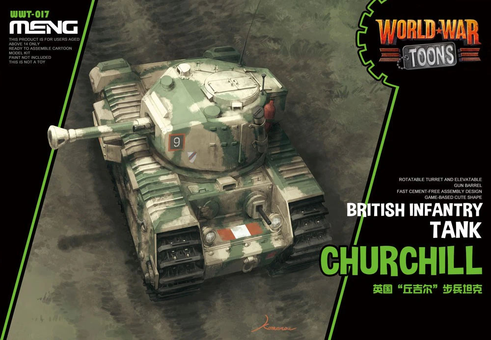 Meng World War Toons Churchill British Infantry Tank (WWT-017)