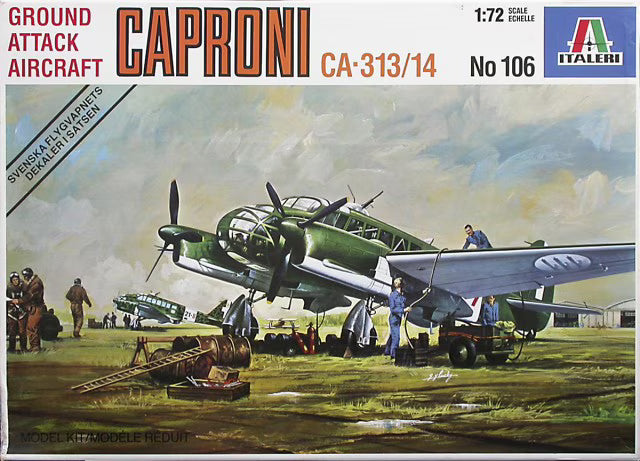 Italeri 1/72 Ground Attack Aircraft Caproni CA-313/14 (106)