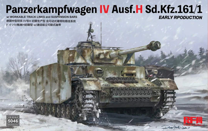 Rye Field 1/35 Sd.Kfz.161/1 Panzerkampfwagen IV Ausf. H Early Production (RM-5046)
