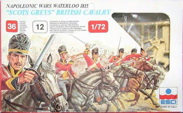 Esci 1/72 Napoleonic Wars Waterloo 1815 "Scots Greys" British Cavalry (217)