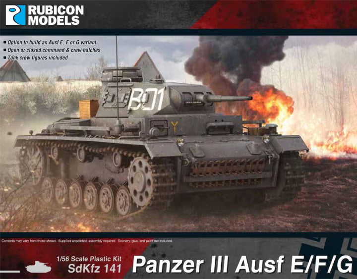 Rubicon Models 1/56 Sd. Kfz 141 Panzer III Ausf E/F/G (280091)