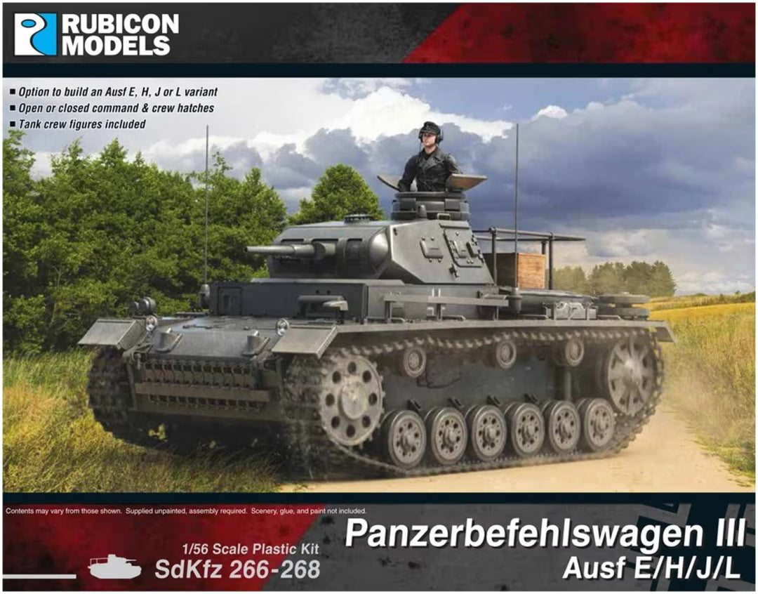 Rubicon Models 1/56 Sdkfz 266-268 Panzerbefehlswagen III Ausf E/H/J/L (280093)