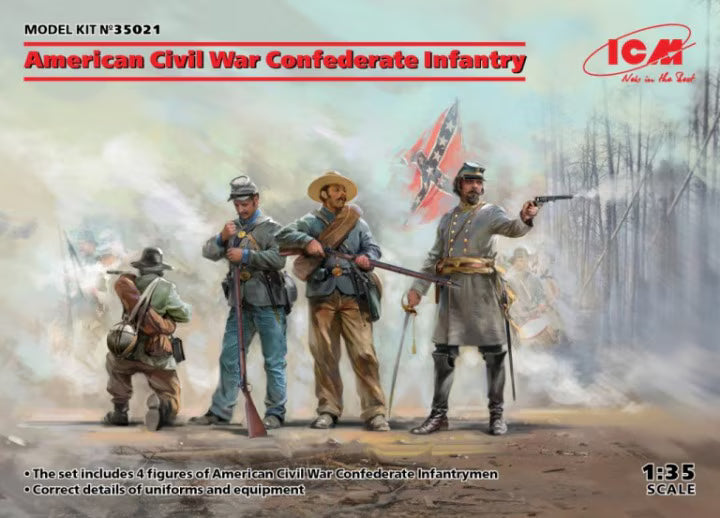 ICM 1/35 American Civil War Confederate Infantry (35021)