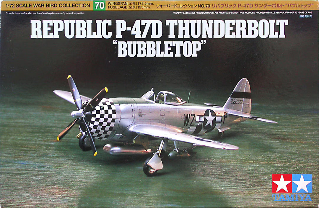 Tamiya 1/72 Republic P-47D Thunderbolt "Bubbletop" (60770)
