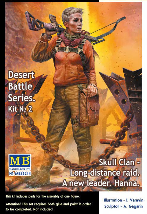 Master Box Ltd 1/35 Desert Battle Series. Kit No 2 Skull Clan - Long-distance raid.  A new leader.  Hanim. (MB35214)