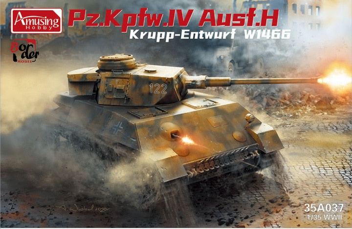 Amusing Hobby 1/35 Pz.Kpfw.IV Ausf.H Krupp-Entwurf W1466 WWII (35A037)