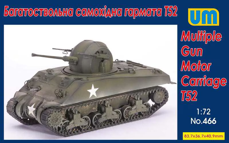 UM 1/72 Multiple Gun Motor Carriage T52 (466)