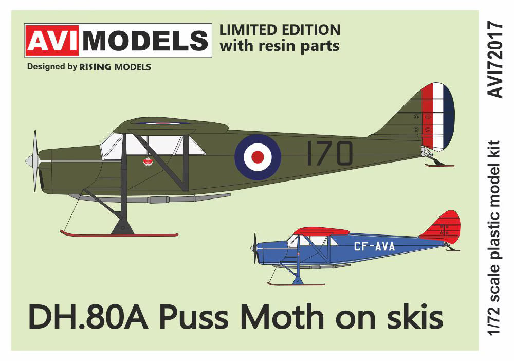 AVI Models 1/72 Puss Moth on Skis (AVI72017)