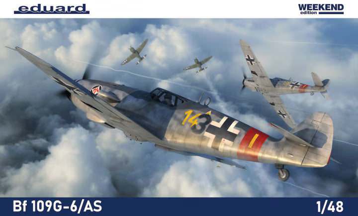 Eduard 1/48 Messerschmitt Bf 109G-6/AS Weekend (84169) — New — 1/48 Scale, Weekend Edition, World War Two — image 1 of 14
