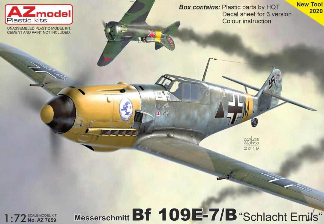 AZmodel 1/72 Messerschmitt Bf 109E-7/B "Schlacht Emils" (AZ 7659)
