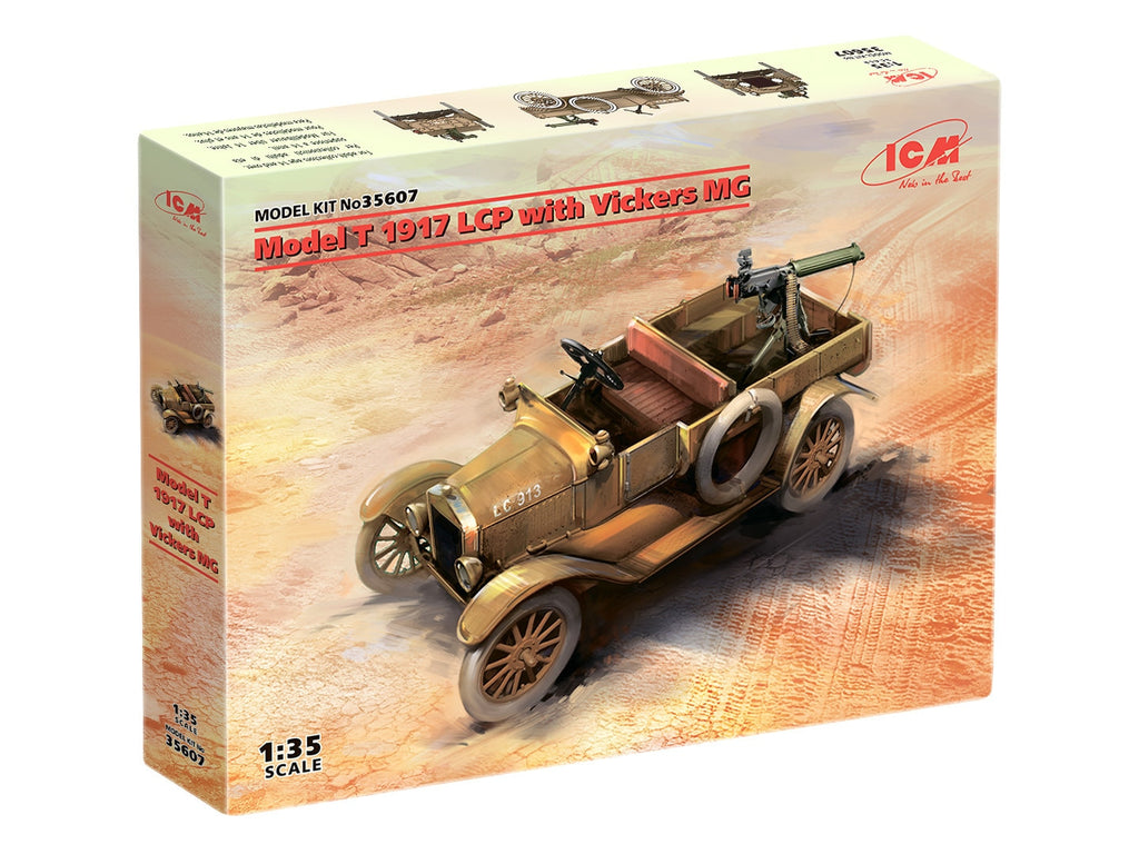 ICM 1/24 Model T 1917 LCP with Vickers MG (35607)