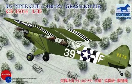 Bronco Models 1/35 US Piper Cub L-4(0-59) Grasshopper (CB35014)