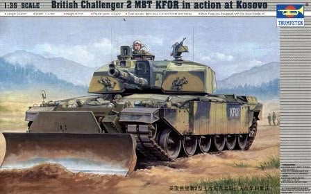 Trumpeter 1/35 Challenger 2 KFOR Kosovo with Dozer Blade (00345)