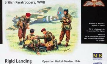 Master Box Ltd 1/35 British Paratroopers, WWII Rigid Landing Operation Market Garden, 1944 (MB3534)