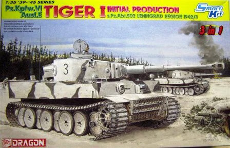 Dragon 1/35  Pz.Kpfw. VI Ausf. E Tiger I Initial Production s.Pz.Abt. 502 Leningrad Region 1942/3 (6600)